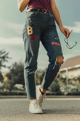 Jean mom fit mujer